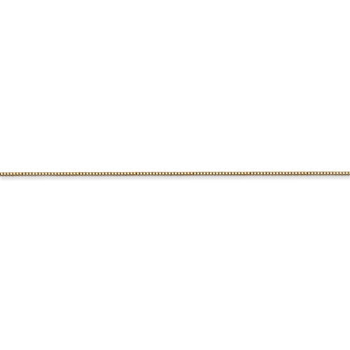 14k yellow gold 0.5mm box bracelet anklet necklace choker pendant chain