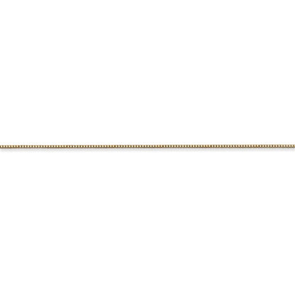 14k yellow gold 0.5mm box bracelet anklet necklace choker pendant chain