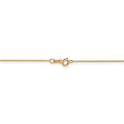 14k yellow gold 0.5mm box bracelet anklet necklace choker pendant chain