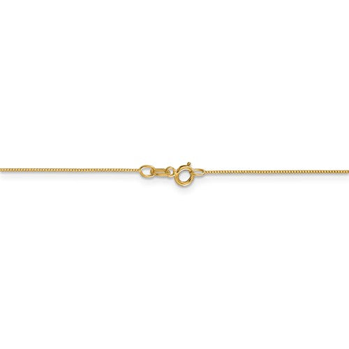 14k yellow gold 0.5mm box bracelet anklet necklace choker pendant chain