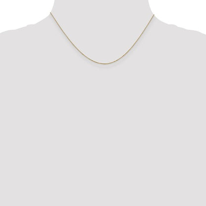 14k yellow gold 0.5mm box bracelet anklet necklace choker pendant chain