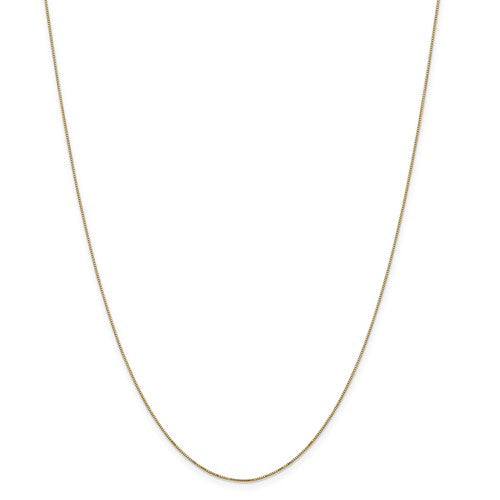 14k yellow gold 0.5mm box bracelet anklet necklace choker pendant chain