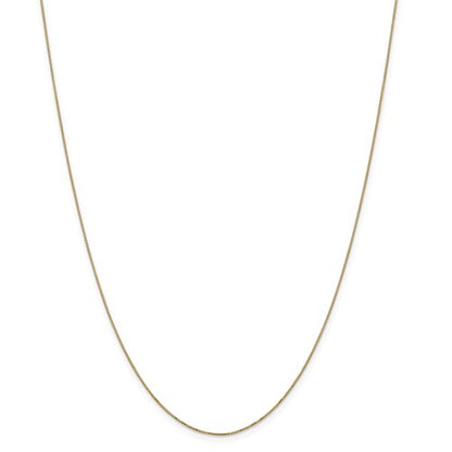 14k yellow gold 0.5mm box bracelet anklet necklace choker pendant chain