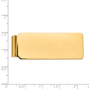 14k Solid Yellow Gold Money Clip Personalized Engraved Monogram