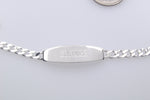 Load image into Gallery viewer, Solid Sterling Silver Engravable ID Nameplate Bracelet Engraved Personalized Monogram
