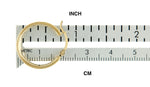 Carregar imagem no visualizador da galeria, 14k Yellow Gold Round Square Tube Hoop Earrings 18mm x 7mm
