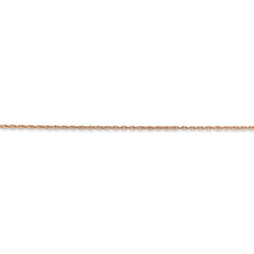 14k rose gold 0.8mm rope necklace choker pendant chain