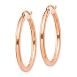 Charger l&#39;image dans la galerie, 14K Rose Gold Classic Round Hoop Earrings 28mm x 2.5mm
