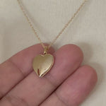 Load and play video in Gallery viewer, 14k Yellow Gold 15mm Heart Locket Pendant Charm
