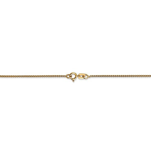 14K Yellow Gold 1mm Spiga Wheat Bracelet Anklet Necklace Pendant Chain