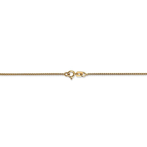 14k yellow gold 1mm spiga wheat bracelet anklet necklace pendant chain