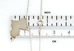 Загрузить изображение в средство просмотра галереи, 14k Gold 10k Gold Silver Louisiana State Map Necklace Heart Personalized City
