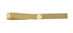 Lataa kuva Galleria-katseluun, 14k Yellow Gold Engravable Tie Bar Clip Personalized Engraved Monogram
