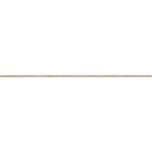 14k yellow gold 0.8mm octagonal snake bracelet anklet choker necklace pendant chain