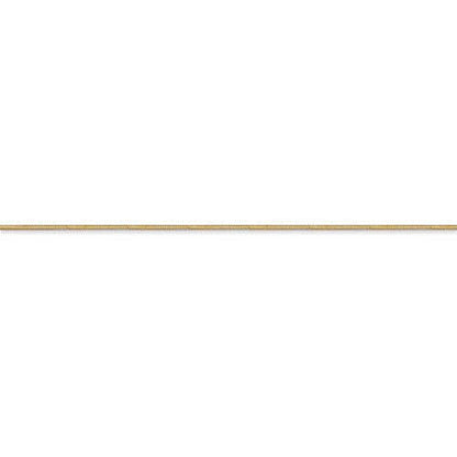 14k yellow gold 0.8mm octagonal snake bracelet anklet choker necklace pendant chain