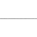 Load image into Gallery viewer, 10k White Gold 1.20mm Polished Diamond Cut Rope Choker Necklace Pendant Chain
