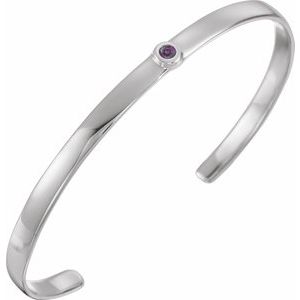 14k yellow white rose gold or sterling silver alexandrite cuff bangle bracelet