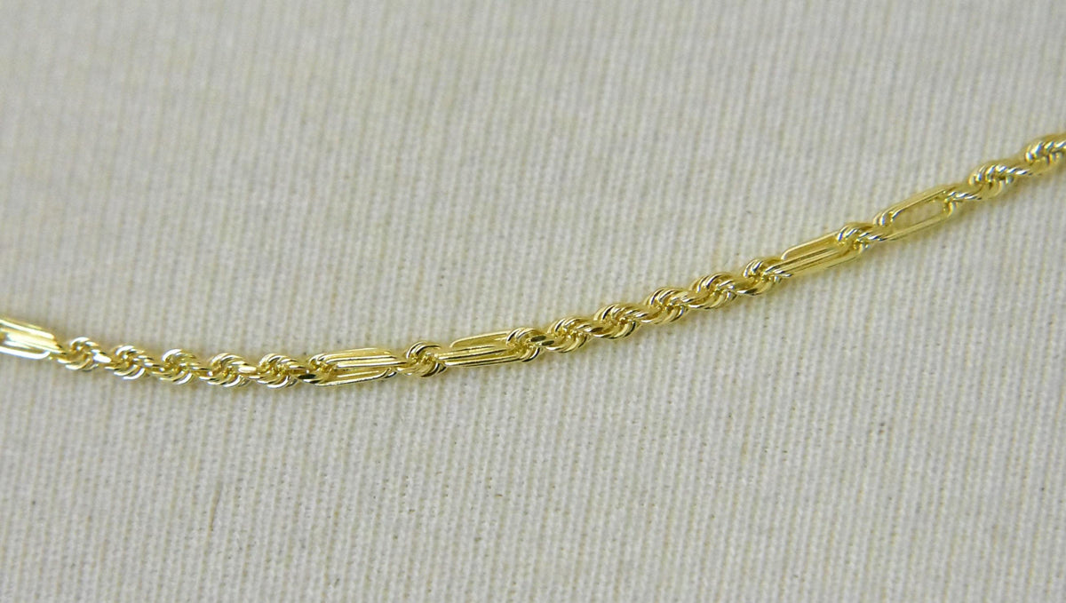 14k white gold 1.8mm diamond cut milano rope bracelet anklet necklace pendant chain
