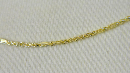 14k white gold 1.8mm diamond cut milano rope bracelet anklet necklace pendant chain