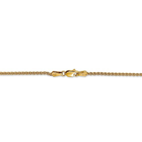 14k yellow gold 1.65mm spiga wheat bracelet anklet choker necklace pendant chain