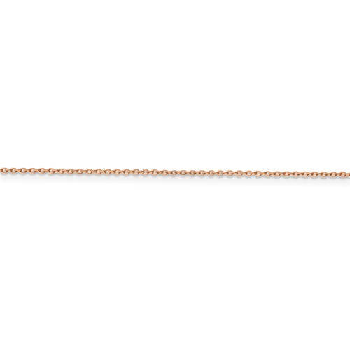 14k rose gold 1mm diamond cut cable bracelet anklet choker necklace pendant chain
