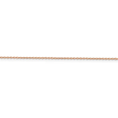 14k rose gold 1mm diamond cut cable bracelet anklet choker necklace pendant chain