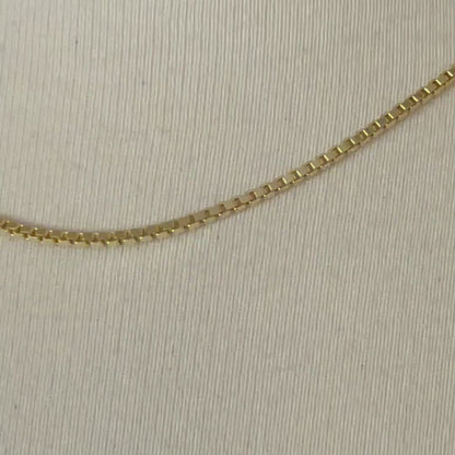 14K Yellow Gold 1.9mm Box Bracelet Anklet Choker Necklace Pendant Chain