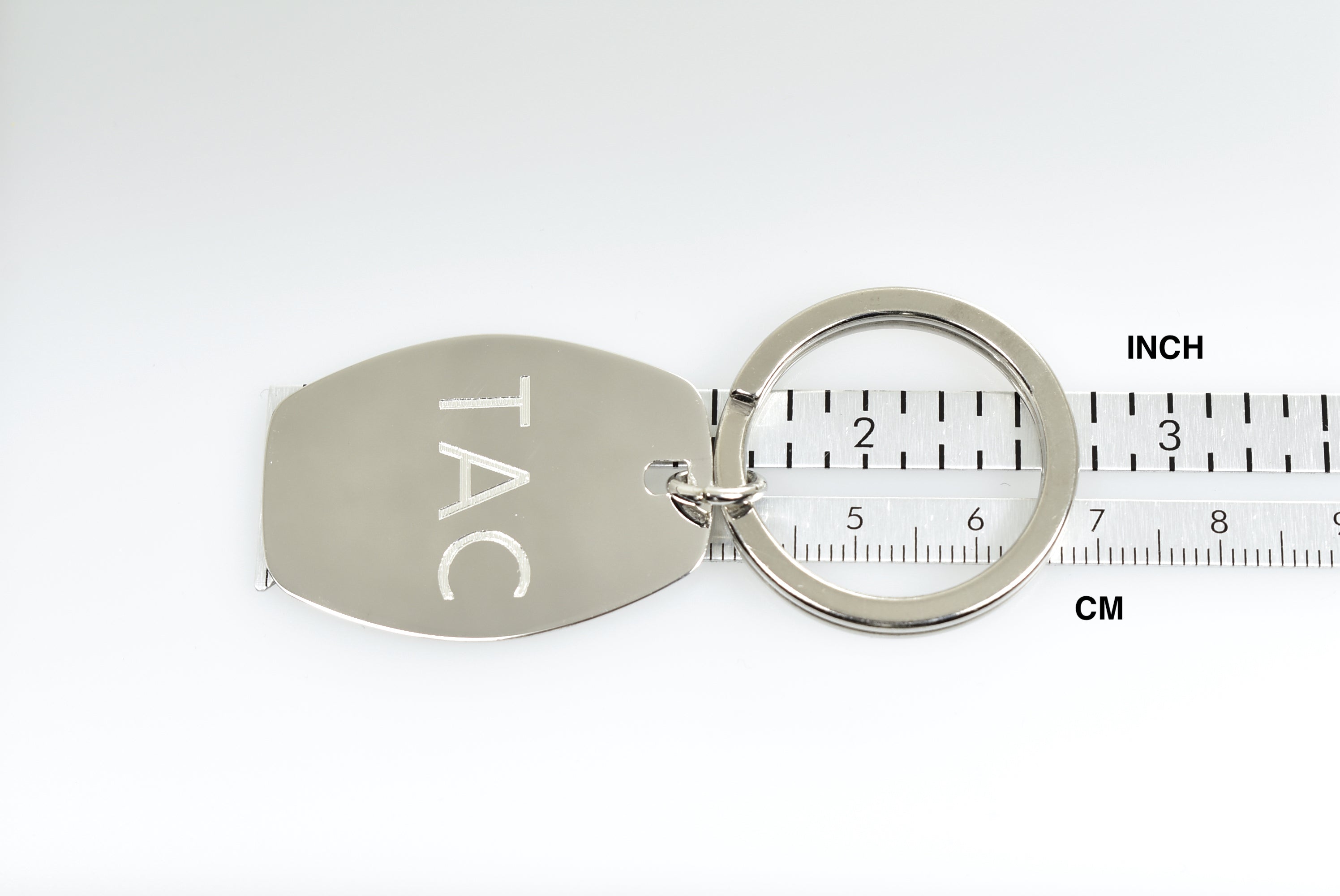 Silver Key Holder Ring Keychain Personalized Engraved Monogram Name ...