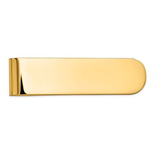 14k solid yellow gold money clip personalized engraved monogram