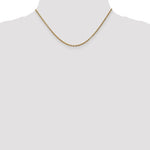 Load image into Gallery viewer, 14k Yellow Gold 2.4mm Round Open Link Cable Bracelet Anklet Choker Necklace Pendant Chain
