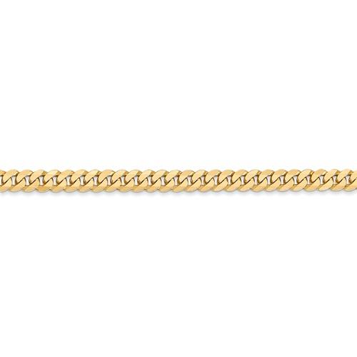 14k yellow gold 3.2mm beveled curb link bracelet anklet choker necklace pendant chain