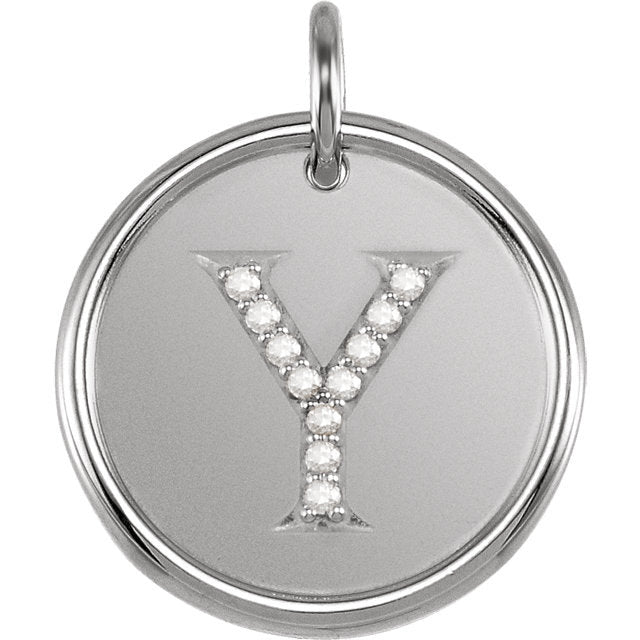 14k yellow rose white gold genuine diamond uppercase letter y initial alphabet pendant charm custom made to order personalized engraved