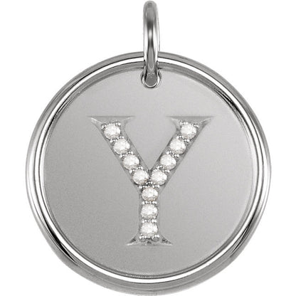 14k yellow rose white gold genuine diamond uppercase letter y initial alphabet pendant charm custom made to order personalized engraved