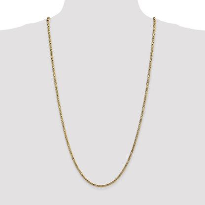 14k solid yellow gold 2.5mm byzantine bracelet anklet necklace choker pendant chain