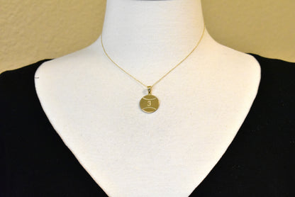14k 10k gold sterling silver baseball personalized engraved pendant