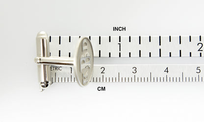 14k yellow gold 14k white gold sterling silver round cufflinks cuff links personalized monogram