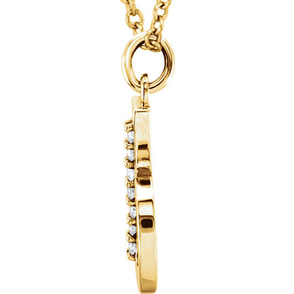 14k yellow rose white gold .04 ctw diamond tiny petite lowercase letter b initial alphabet pendant charm necklace