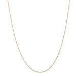 Load image into Gallery viewer, 14k Rose Gold 0.50mm Thin Cable Rope Choker Necklace Pendant Chain
