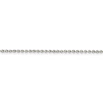 Carregar imagem no visualizador da galeria, Sterling Silver Rhodium Plated 1.95mm Cable Necklace Choker Pendant Chain

