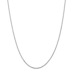 Ladda upp bild till gallerivisning, 14k White Gold 1.5mm Diamond Cut Rope Bracelet Anklet Choker Necklace Pendant Chain

