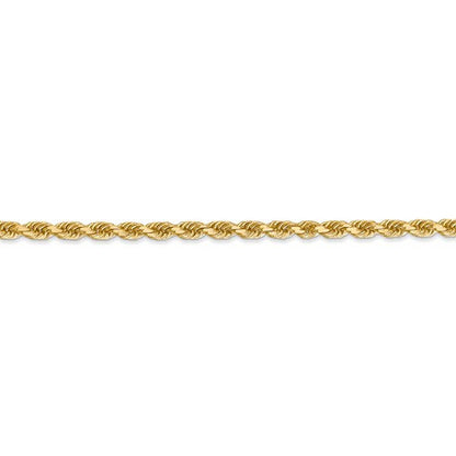 14k solid yellow gold 3.2mm diamond cut rope bracelet anklet choker necklace pendant chain