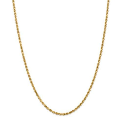 14k¬†solid yellow gold 3.5mm diamond cut rope bracelet anklet necklace pendant chain