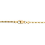 Load image into Gallery viewer, 14K Yellow Gold 2.5mm Box Bracelet Anklet Choker Necklace Pendant Chain
