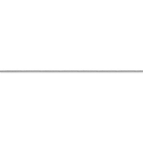 14k white gold 0.80mm octagonal snake bracelet anklet choker necklace pendant chain