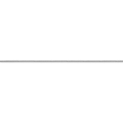 14k white gold 0.80mm octagonal snake bracelet anklet choker necklace pendant chain