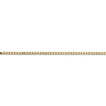 Load image into Gallery viewer, 14K Yellow Gold 1.5 mm Polished Box Bracelet Anklet Choker Necklace Pendant Chain
