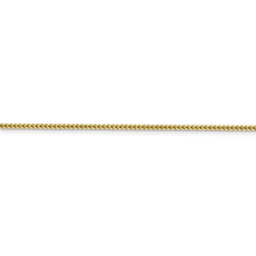 14k yellow gold 1.3mm polished franco bracelet anklet choker necklace pendant chain