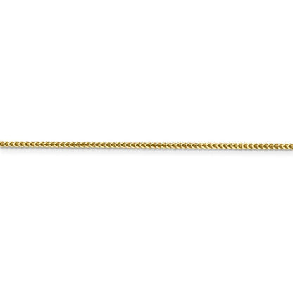 14k yellow gold 1.3mm polished franco bracelet anklet choker necklace pendant chain