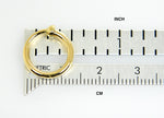 Kép betöltése a galériamegjelenítőbe: 14K Yellow Gold 14mm x 2mm Classic Round Endless Hoop Non Pierced Clip On Earrings
