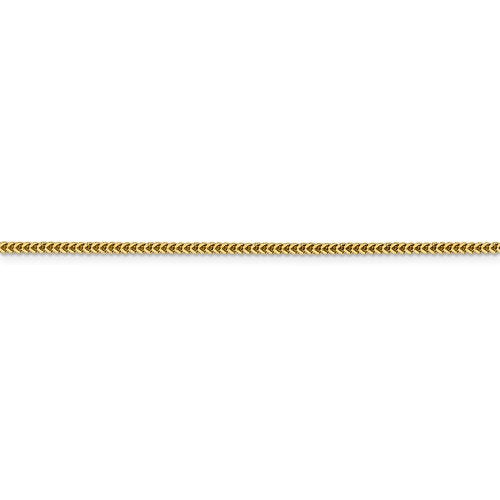 14k yellow gold 1.4mm franco bracelet anklet choker necklace pendant chain
